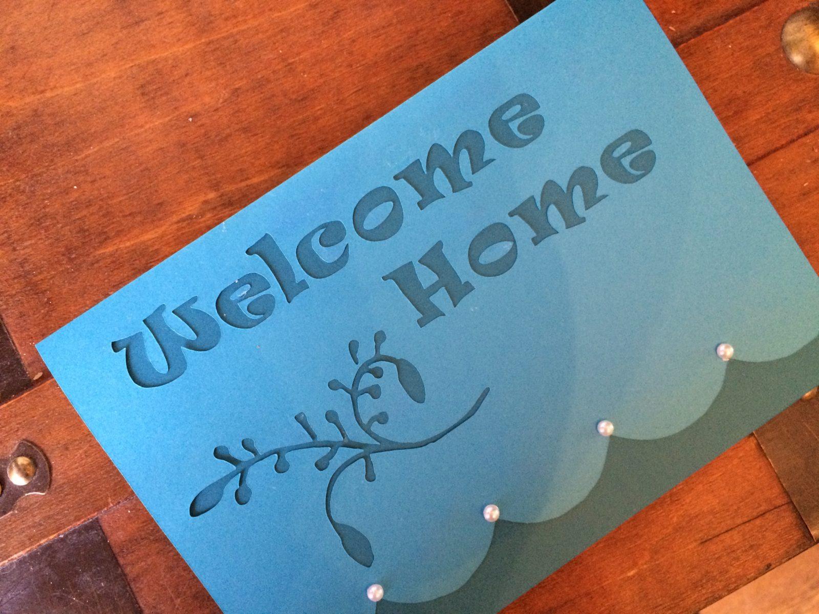 Free Greeting Card Template Welcome Home Curious And Cozy