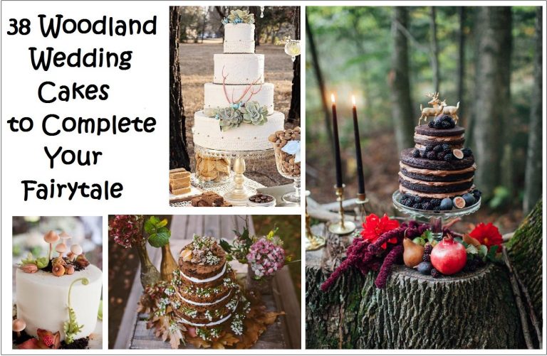 38 Woodland Wedding Cakes That Will Complete Your Fairytale