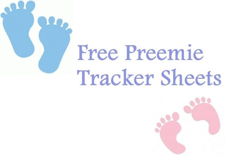 Free Preemie Tracking Chart for Baby Book or Scrapbooking