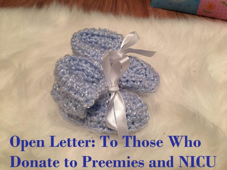 To Those Who Donate to the NICU and Preemies